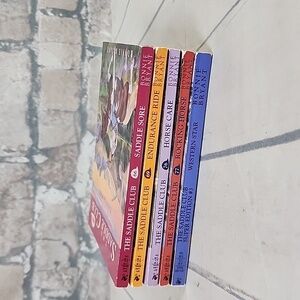 Vintage 90s The  Saddle Club Paperback Novels Set of 5